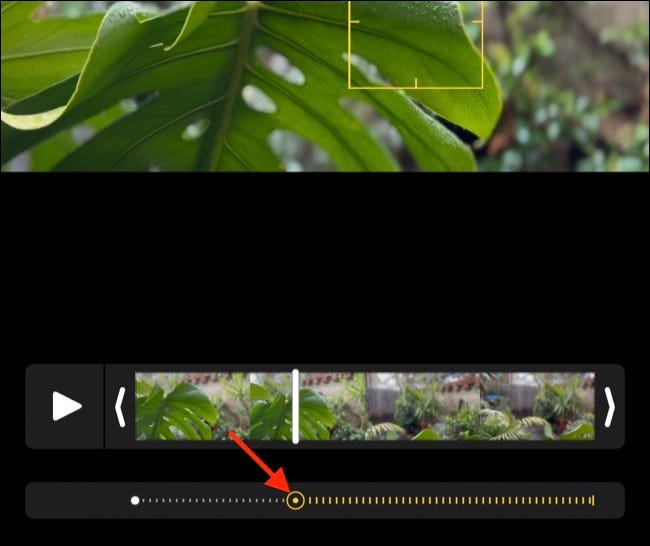 Adicionar puxões de foco ao editar vídeo no modo cinematográfico