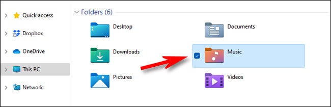 Um exemplo de marca de seleção de arquivo no Windows 11 File Explorer.