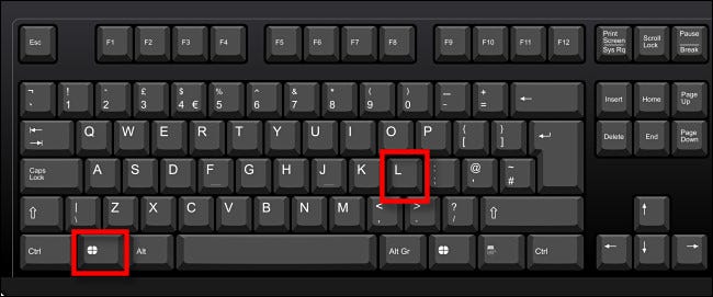 Pressione Windows + L no teclado para bloquear o Windows 11.