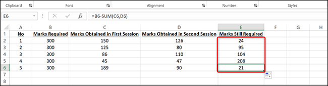 Como Subtrair Números No Microsoft Excel Mais Geek 9888