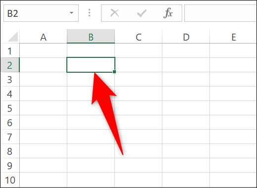 Clique na célula em que a resposta deve ser exibida no Excel.
