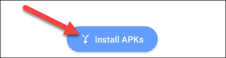 Toque em "Instalar APKs".