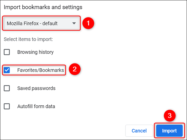 Importar favoritos de outros navegadores para o Chrome.