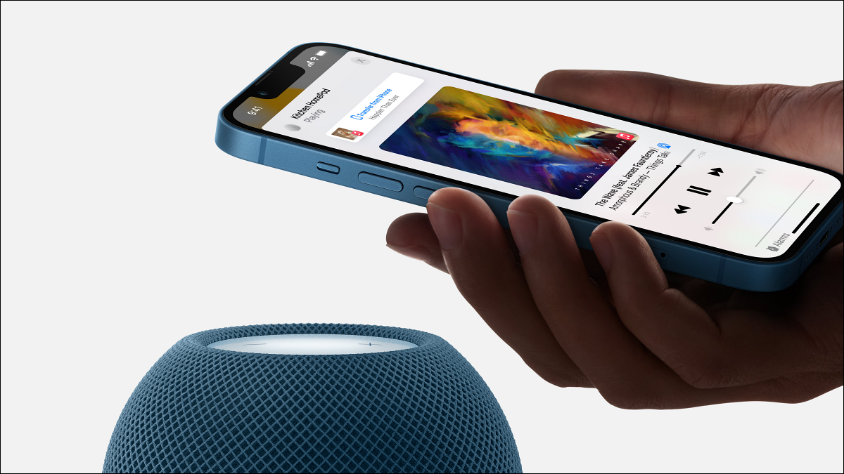 Apple HomePod com iPhone