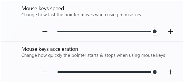 Altere a velocidade e aceleração do mouse.