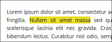 Texto em destaque no Google Docs.