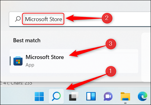 Abra a Microsoft Store.