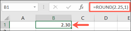 Função ROUND no Excel