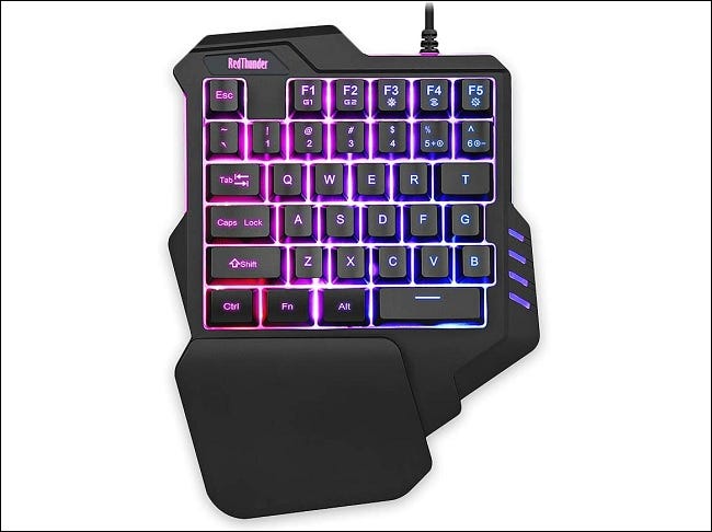 O teclado de uma mão RedThunder