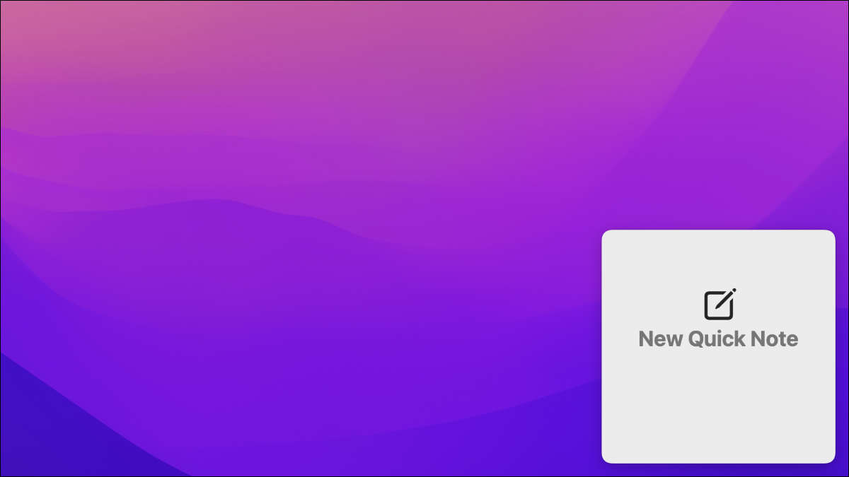 Notas rápidas no macOS Monterey