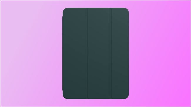 Apple Smart Folio em fundo rosa