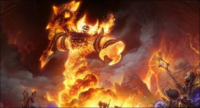 Personagem de Ragnaros do World of Warcraft