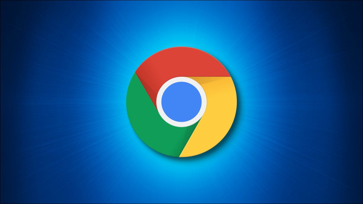 Logotipo do Google Chrome em um fundo azul.