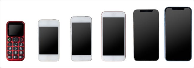 Comparação de gerações de telefones celulares