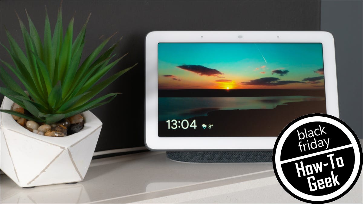 Display inteligente Google Nest na mesa