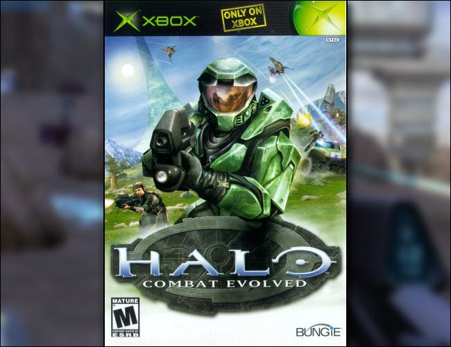 A capa de Halo: Combat Evolved para Xbox.
