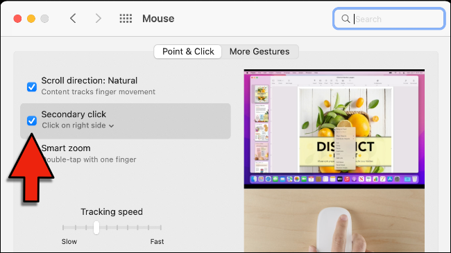 Habilitando o clique secundário no Magic Mouse