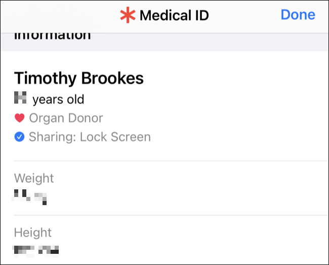 Identificação Médica no iPhone