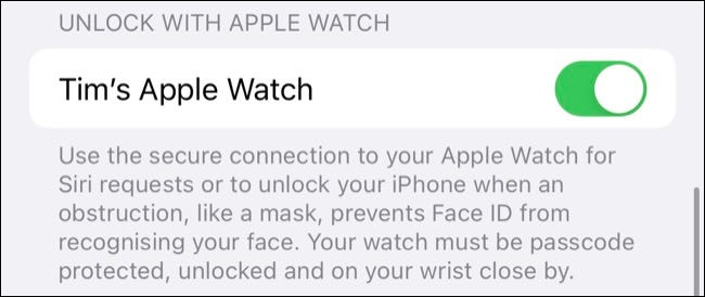 Desbloqueie o iPhone com Apple Watch