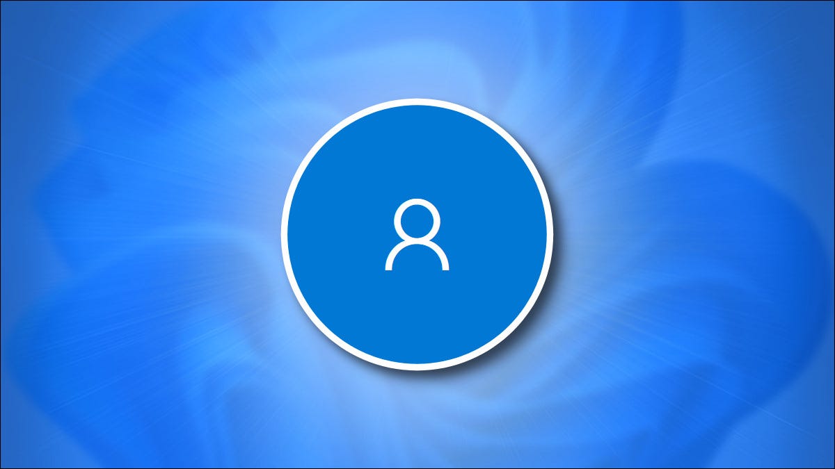 O símbolo da conta da Microsoft em um fundo azul