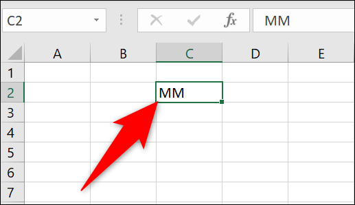 Selecione uma célula no Excel.