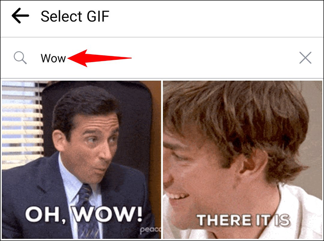 Escolha um GIF.
