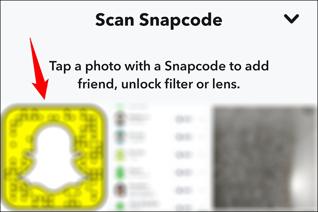 Escolha um Snapcode.