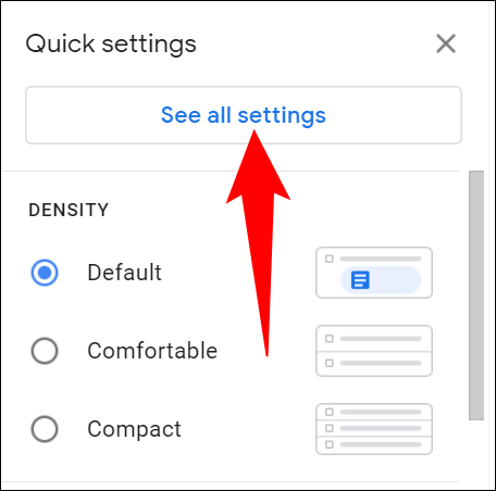 Selecione "Ver todas as configurações".