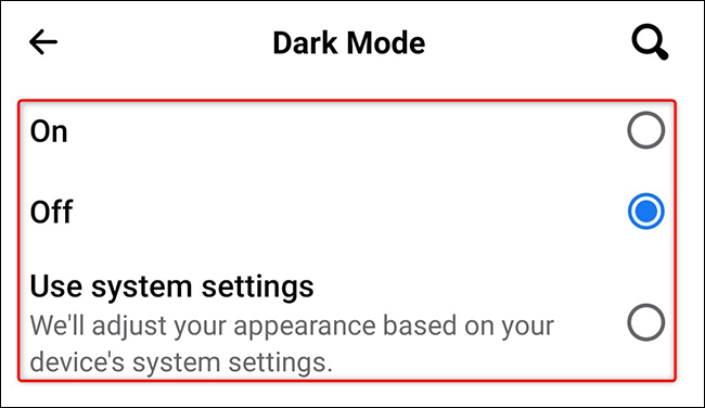 Faça o aplicativo do Facebook usar o modo escuro no Android.