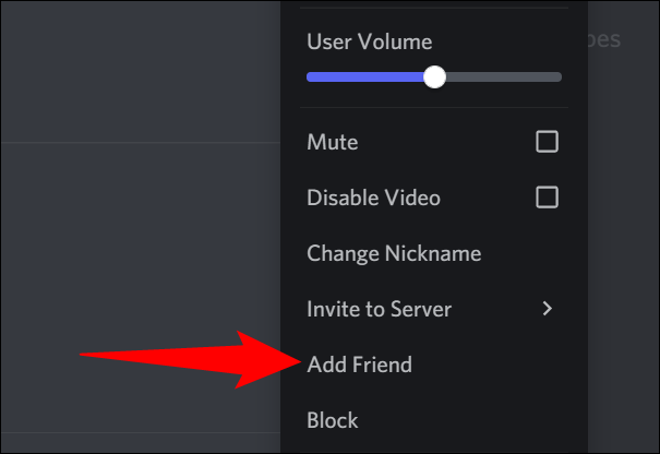 Clique com o botão direito do mouse em um membro e selecione "Adicionar amigo".