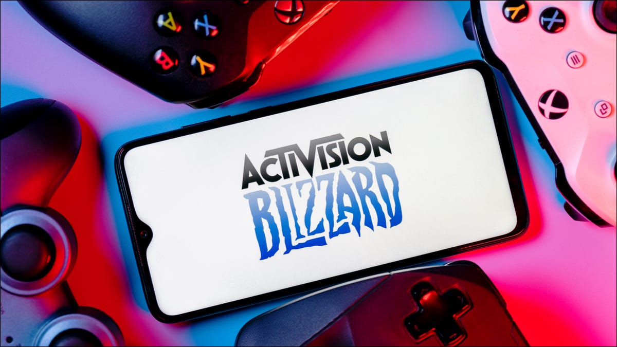 Logo Activision Blizzard no telefone