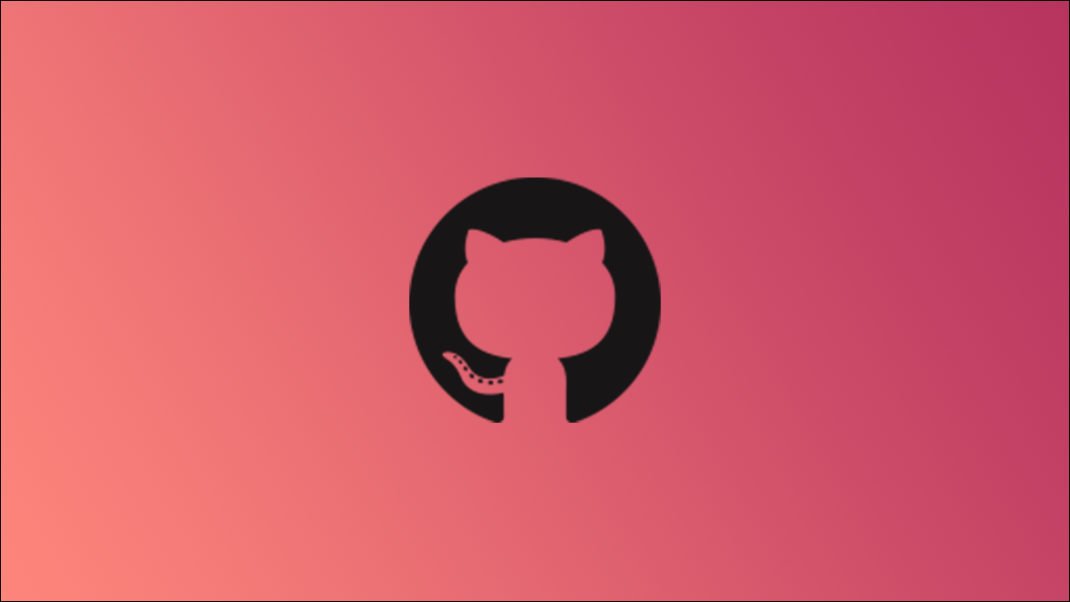 Logo do GitHub em um fundo gradiente rosa