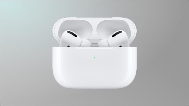 airpods pro em fundo cinza