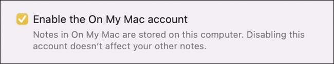 Armazene o Apple Notes em um Mac (não no iCloud)