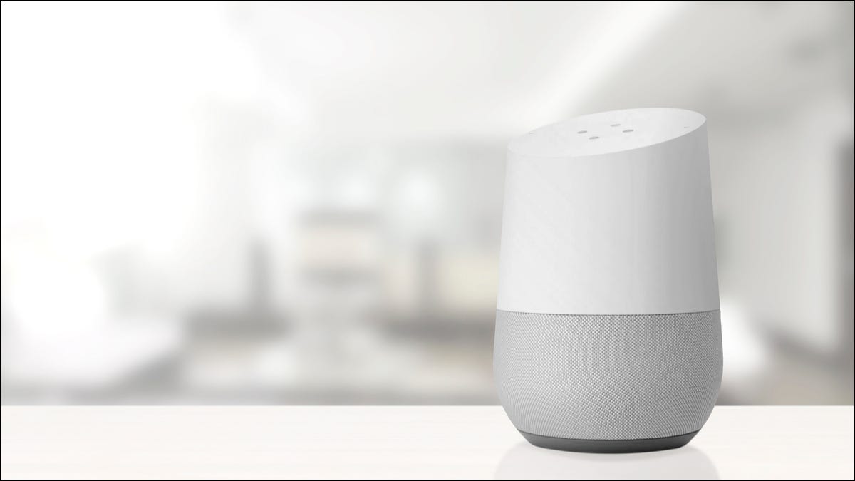 Um alto-falante do Google Home