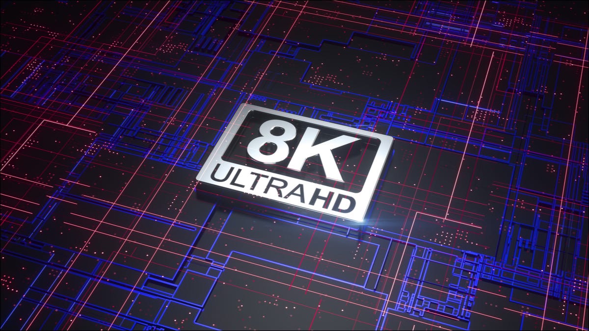 Um logotipo 8K Ultra HD.