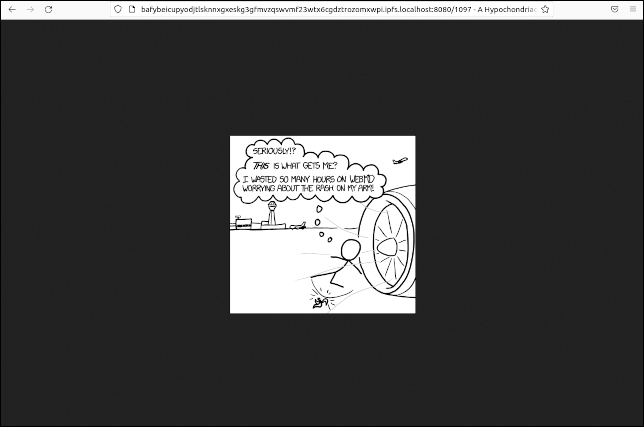 Desenho XKCD entregue via IPFS