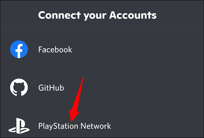 Toque em "PlayStation Network" no menu.