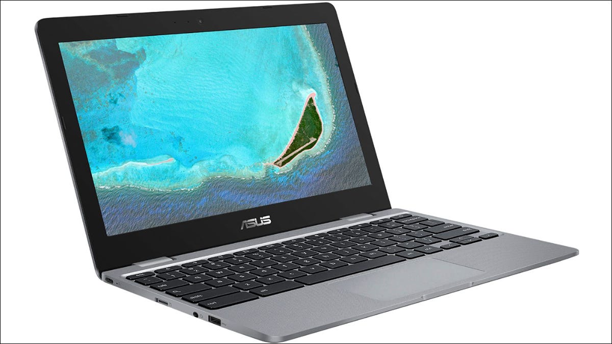 Foto acessível do Chromebook ASUS