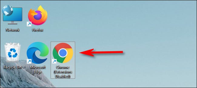 Clique duas vezes na sua nova extensão personalizada do Chrome para abri-la.