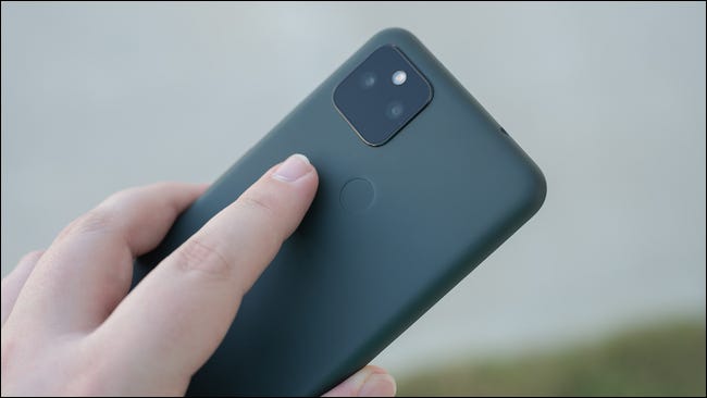 Parte traseira do Google Pixel 5a