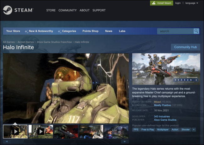 Halo: Infinito no Steam