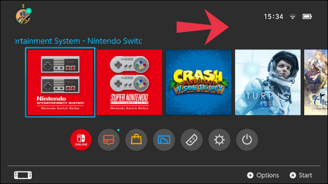 No menu Switch Home, vá para a direita até All Software