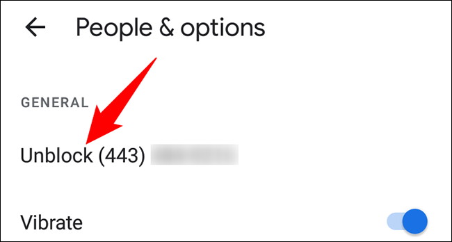 Selecione "Desbloquear [Número]".