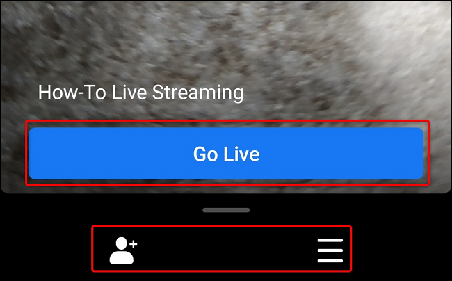 Configure as opções e toque em "Go Live".