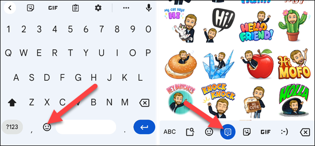 Bitmoji no Gboard.