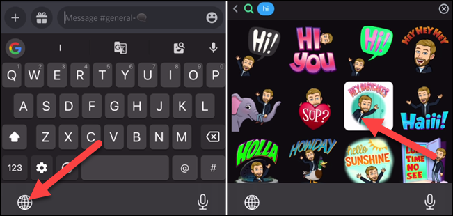 Bitmoji no teclado do iPhone.