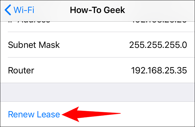 Select "Renew Lease."