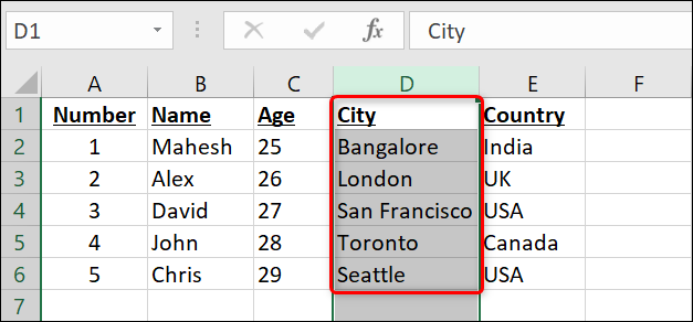 Coluna de ajuste automático no Excel.