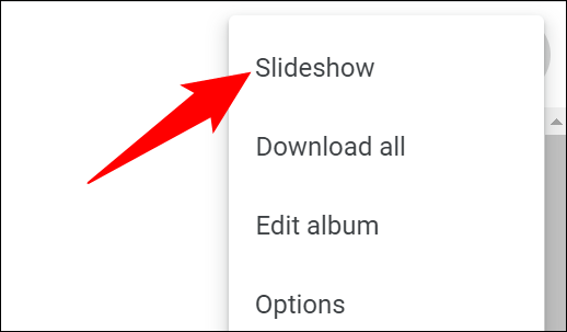 Clique em "Apresentação de slides" no menu.